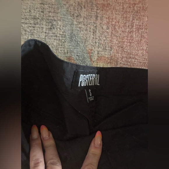 POSTER GIRL Black Cargo Pants with Reinforced Panels - Picture 2 of 3